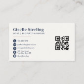 Kurz Term Rental Property Manager Visitenkarte (Rückseite)