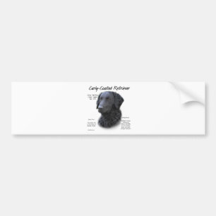 Kurz überzogenes Retriever History Design Autoaufkleber