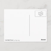 Kurz vermisse ich Sie Gedicht: Blume, Papier und P Postkarte (Rückseite)