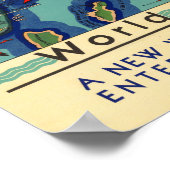 Kurz Wave Radio Map Poster (Ecke)