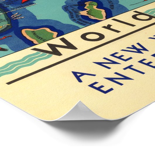 Kurz Wave Radio Map Poster (Ecke)