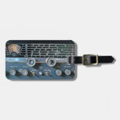 Kurz Wave Radio Receiver Gepäckmarke Gepäckanhänger (Vorderseite horizontal)