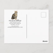 Kurzankündigung für Tabby Cat Moving Postcard Postkarte (Rückseite)