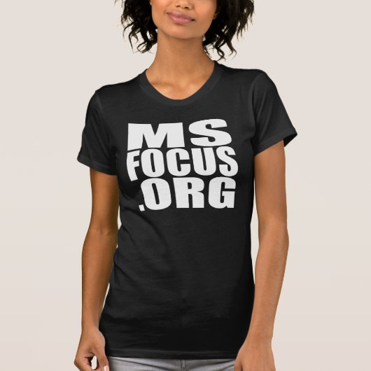 Kurzärmliges msfocus.org-T-Stück der Damen T-Shirt (Vorderseite)