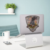 Kurzaufkleber Aufkleber (Laptop auf Schreibtisch)
