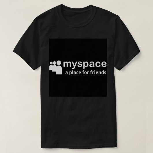 Kurzaufkleber für das Myspace-Logo T-Shirt (Design vorne)