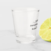 Kurze Aufmerksamkeit Span Chicken Schnapsglas (Links)