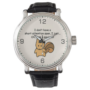 Kurze Aufmerksamkeit Span Eichhörnchen Funny Armbanduhr