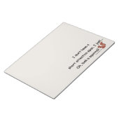 Kurze Aufmerksamkeit Span Eichhörnchen Funny Grau Notizblock (angewinkelt)