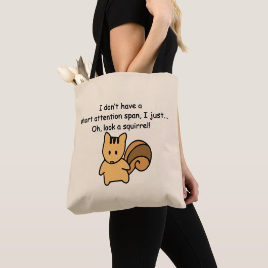 Kurze Aufmerksamkeit Span Eichhörnchen Funny Tasche (Von Nahem)