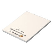 Kurze Aufmerksamkeit Span Eichhörnchen Humor Notizblock (Rotiert)