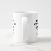 Kurze Aufmerksamkeitsstörche Jumbo-Tasse (Rückseite)