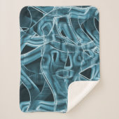 Kurze Bänder, blaues Neon mit Relief und Überlappu Sherpadecke (Vorderseite)