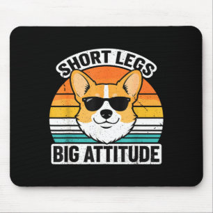 Kurze Beine Große Einstellung Lustiger Corgi Mama Mousepad