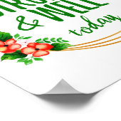 kurze Bejahungen über Kraft und Wellness Poster (Ecke)