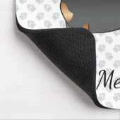 Kurze Dackel aus schwarz und tan Niedlich Hund und Mousepad (Ecke)