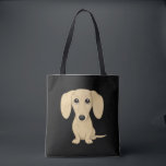 Kurze Dackel-Dackel Tasche<br><div class="desc">Ein bezaubernder,  glatt gestrichener englischer Dackel Welpe,  der nach oben schaut. Eine niedliche Dackel Hundesacktasche,  ideal zum Shoppen von Lebensmitteln oder Haustierzubehör. Diese lustige Würstchen Hund Cartoon wiederverwendbare Tasche ist ein perfektes Geschenk für jeden,  der einen Würstchen Liebe Hund. Besuchen Sie Jenn’s Doodle World für mehr Dackel Geschenke.</div>