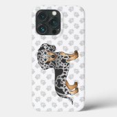 Kurze Dackel und Pfoten Case-Mate iPhone Hülle (Rückseite)