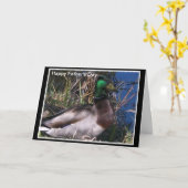 Kurze Dankeskarte oder Dankkarte für den süßen Vat Karte (Gelbe Blume)