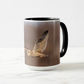 Kurze Eule im Flug Tasse (VorderseiteRechts)