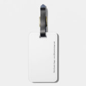 Kurze Eule im Grasland Gepäckanhänger (Rückseite vertikal)