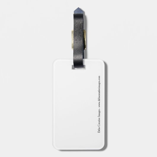 Kurze Eule im Grasland Gepäckanhänger (Rückseite vertikal)