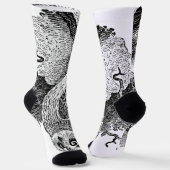 Kurze Eule Socken (Gewinkelt)