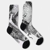 Kurze Eule Socken (Rechts)