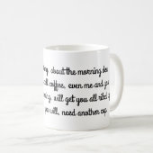 Kurze Gedicht-Tasse für Morgen-Kaffee Kaffeetasse (VorderseiteRechts)