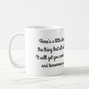 Kurze Gedicht-Tasse für Morgen-Kaffee Kaffeetasse