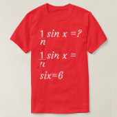 Kurze Geek-Mathematik-Witze 1 T-Shirt (Design vorne)