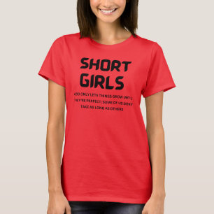 Kurze Girls Perfect Quote T - Shirt - Wo stärken
