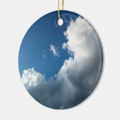 Kurze große Wolke Keramik Ornament (Links)