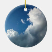Kurze große Wolke Keramik Ornament (Hinten)