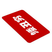 Kurze, hässliche und arme 矮 丑 穷 chinesischen Hanzi Magnet (Rechte Seite)