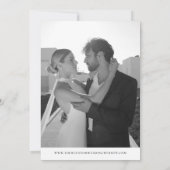 Kurze Infografiken Save the Date Hochzeit mit lang Einladung (Rückseite)