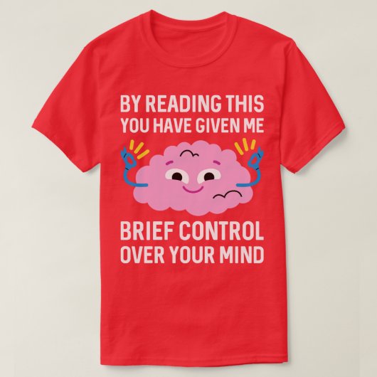Kurze Kontrolle im Kopf T-Shirt (Design vorne)