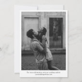 Kurze Langzeitbeziehung - Infografik zur Zeitachse Save The Date (Rückseite)