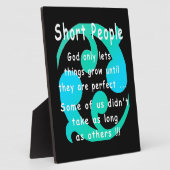 Kurze Leute haben sich über Rachedesign lustig gem Fotoplatte (Seite)