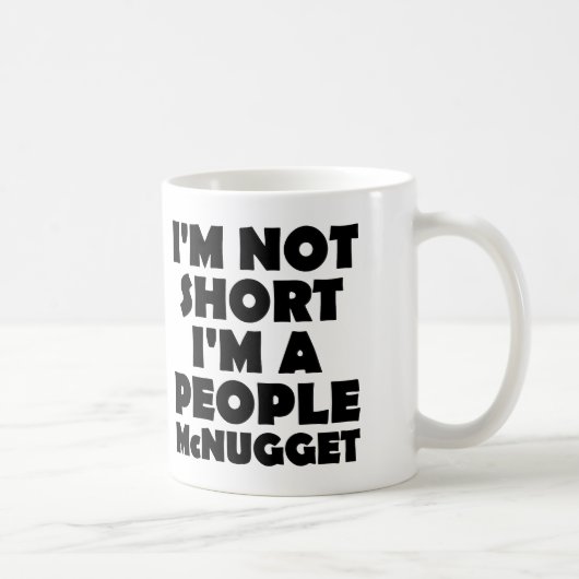 Kurze-Leute-Nugget-Lustiger Becher oder Reisebeche Kaffeetasse (Rechts)