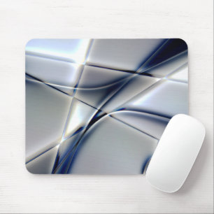 Kurze Linien mit blaufarbigem Ton über Quadraten Mousepad