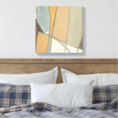 Kurze Linien und verworrene Erdtöne Leinwanddruck (Insitu (Schlafzimmer))