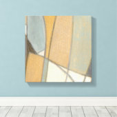 Kurze Linien und verworrene Erdtöne Leinwanddruck (Insitu (Holzboden))
