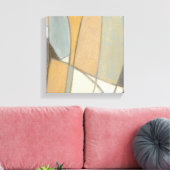 Kurze Linien und verworrene Erdtöne Leinwanddruck (Insitu (Wohnzimmer))