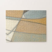 Kurze Linien und verworrene Erdtöne Puzzle (Horizontal)