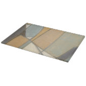 Kurze Linien und verworrene Erdtöne Schneidebrett (Ecke)