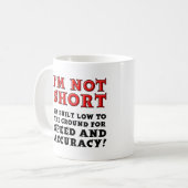 Kurze Menschen beschleunigen und akkuratieren Funn Kaffeetasse (Vorderseite Links)