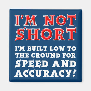 Kurze Menschen - Kühlschrankmagnet für Geschwindig