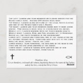 Kurze Mission Postkarte (Rückseite)