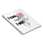 KURZE MOTIVIEREND QUOTE, kann und werde ich Notizblock (Rechte Seite)